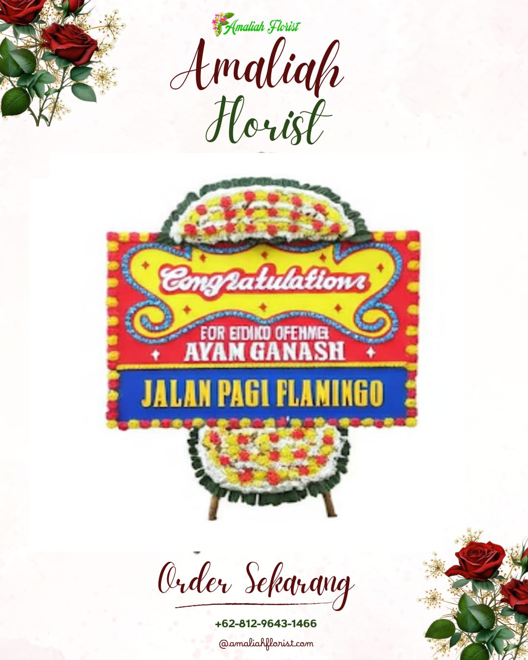 Sewa Papan Bunga Bumiaji